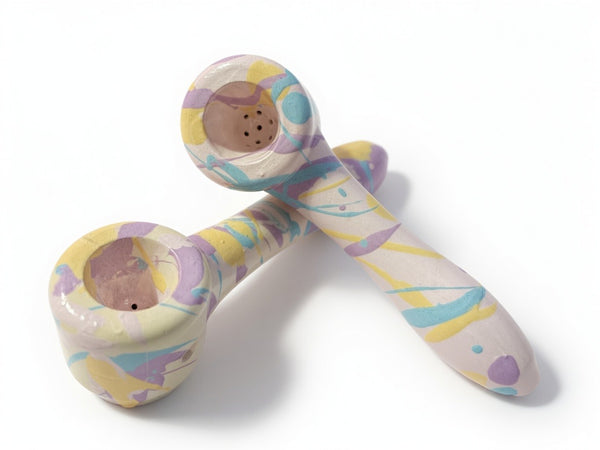 MANA Pipe Co - Lae Ne Design Splatter Pipes